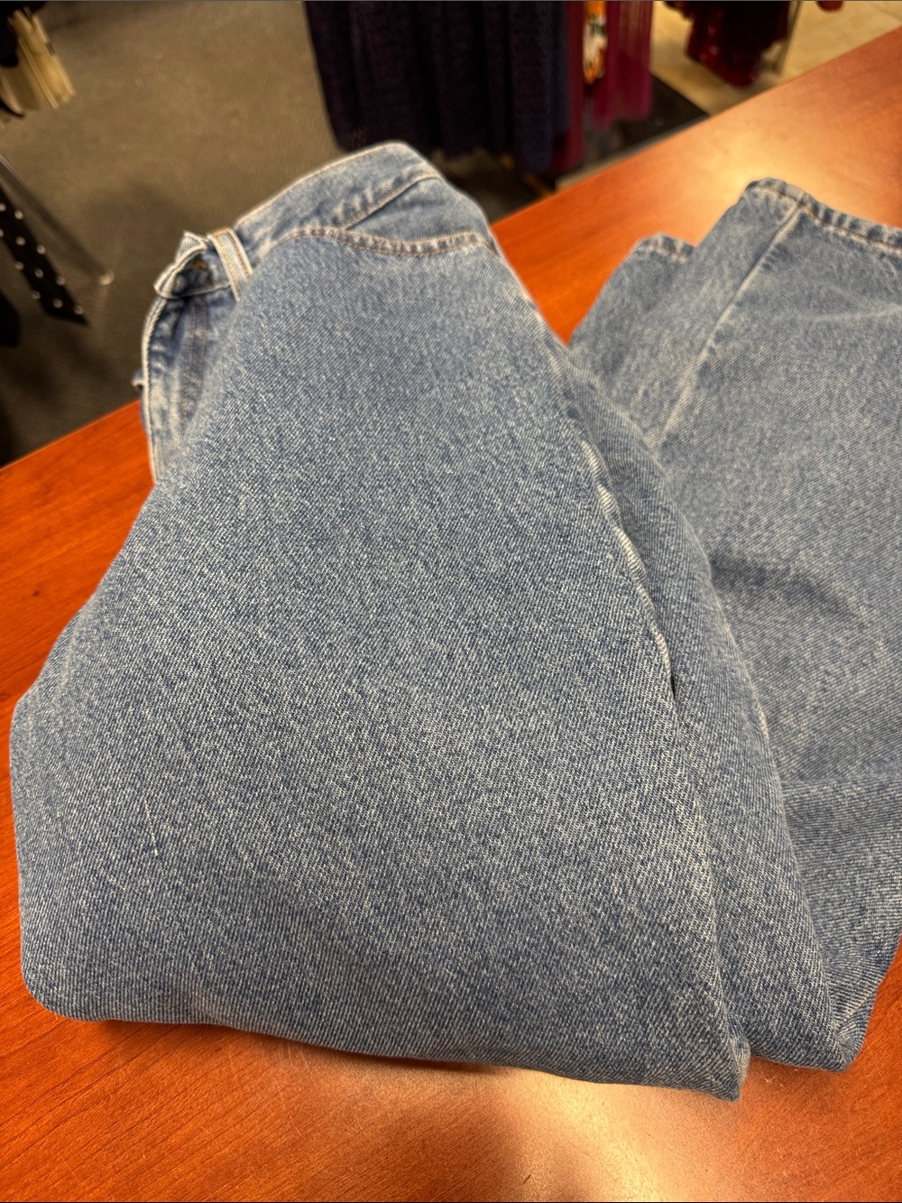LL bean flannel lined jeans 10 petite // 061047